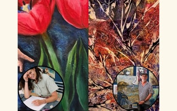 Live Painting Lisamary et Jean-Claude - Création d'une oeuvre à 4 mains