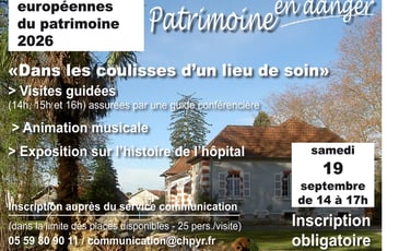 Dans les coulisses d'un lieu de soin : visite, musique et découverte du patrimoine du Centre Hospitalier des Pyrénées