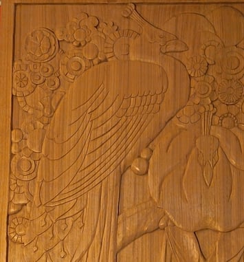 Visite de l'atelier d'une sculptrice sur bois
