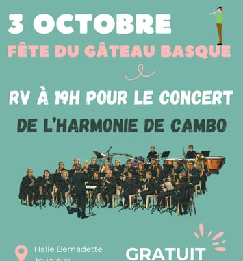 Concert de l'harmonie de la Fête du gâteau basque