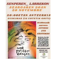 Théâtre contemporain basque - Nor Naizen baneki