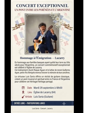 Concert exceptionnel : hommage à l'émigration