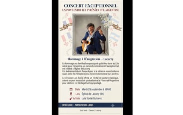 Concert exceptionnel : hommage à l'émigration