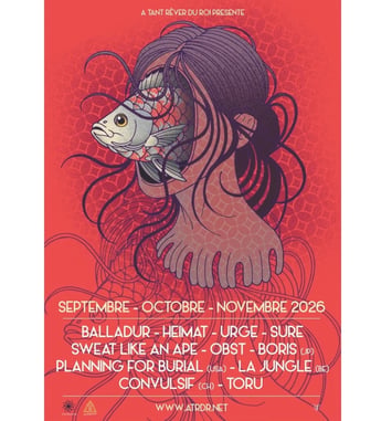 Concert de Boris (Japon) + Planning for Burial (USA)