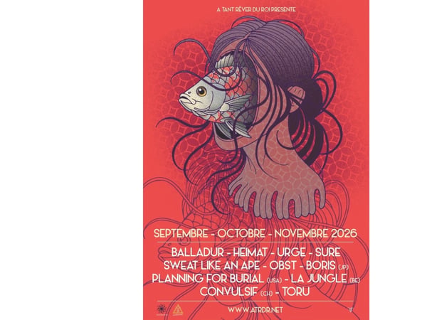 Concert de Boris (Japon) + Planning for Burial (USA)