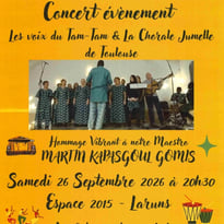 Concert - Les voix du Tam Tam et la Chorale Jumelle de Toulouse