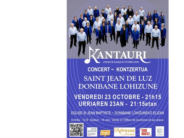 Concert de la chorale Kantauri