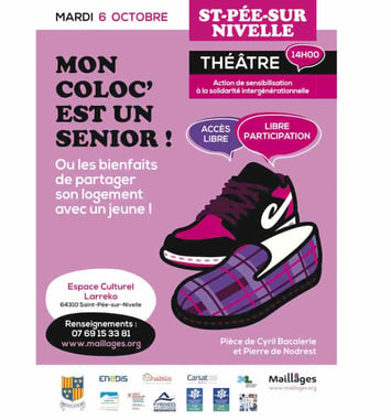 Théâtre : Mon coloc est un sénior