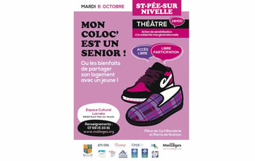 Théâtre : Mon coloc est un sénior