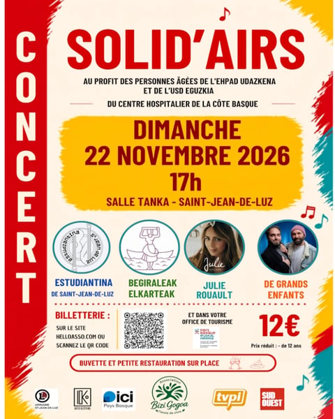 Concert caritatif : SOLID'AIRS