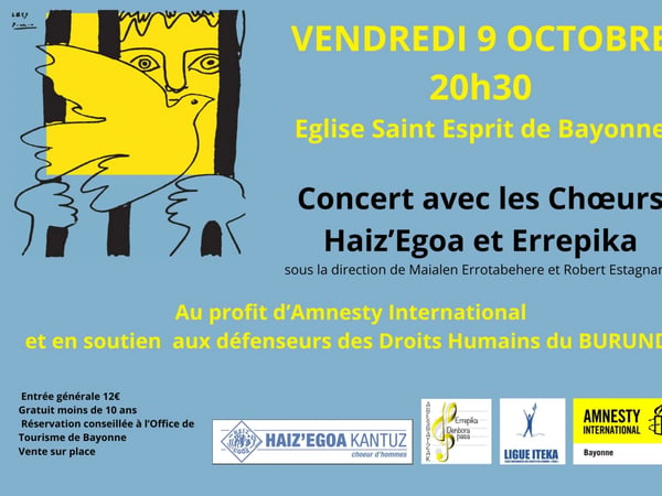 Concert  avec les choeurs Haiz Egoa et Errepika