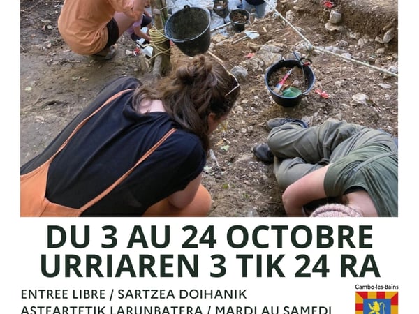 Exposition 'L'Abris d'Olha, un siècle de fouilles à Cambo'