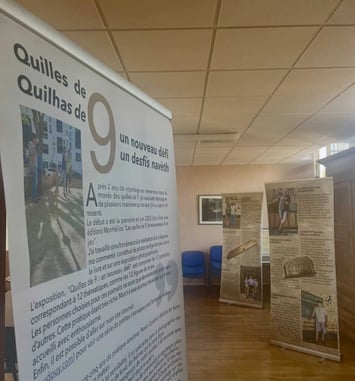 Exposition : Les quilles de neuf s'exposent à la Mairie !