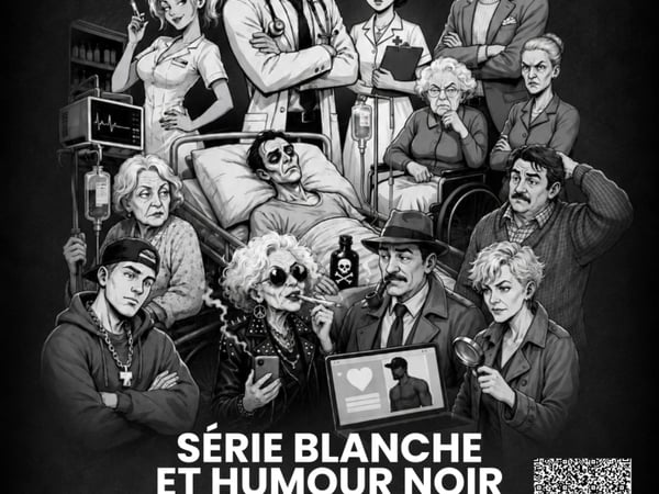 Série blanche et humour noir