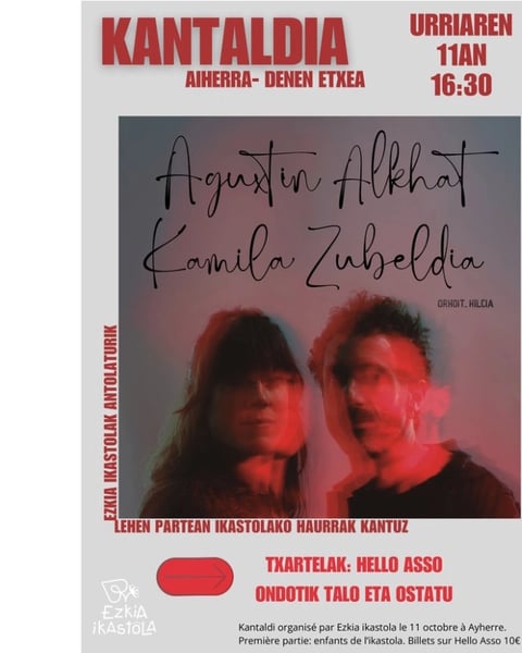 Concert Aguxtin Alkhat et Kamila Zubeldia