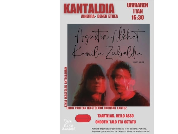 Concert Aguxtin Alkhat et Kamila Zubeldia