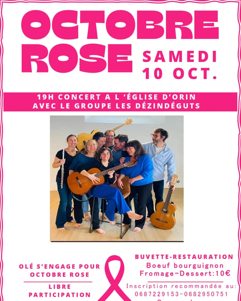 Octobre rose avec le groupe les Dézindéguts