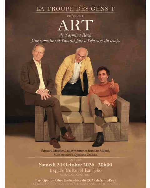 Spectacle Art de Yasmina Reza - La Troupe des gens T