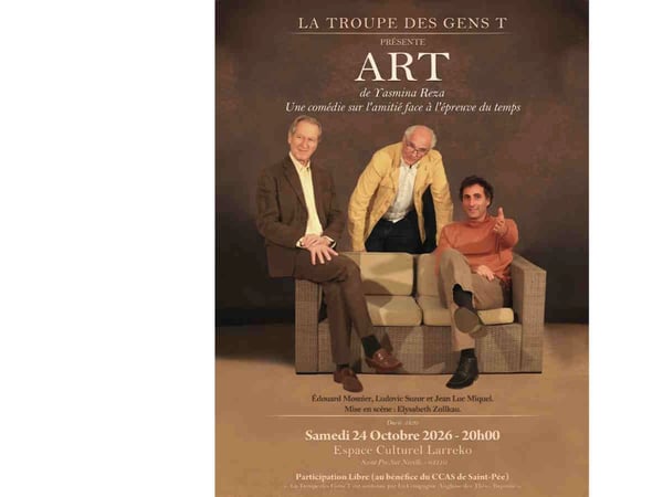 Spectacle Art de Yasmina Reza - La Troupe des gens T