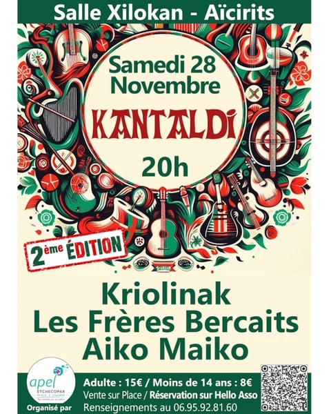 Kantaldi : Kriolinak, les frères Bercaits, Aiko Maiko