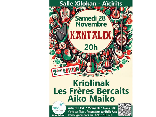 Kantaldi : Kriolinak, les frères Bercaits, Aiko Maiko