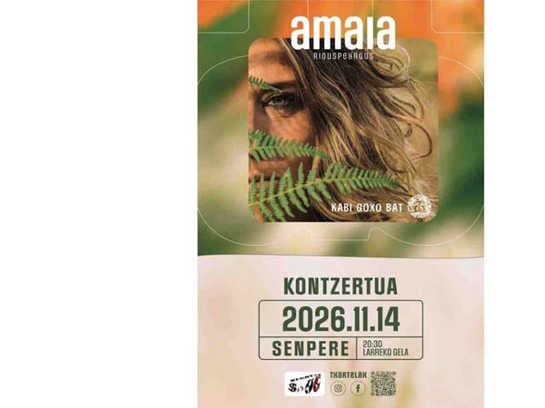 Concert pop folk d'Amaia Riouspeyrous